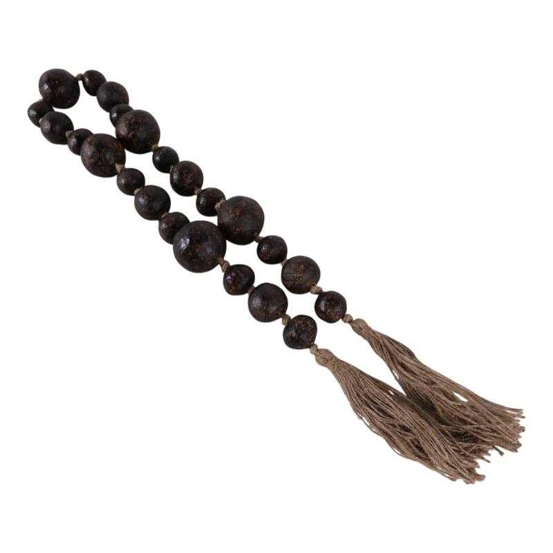 Terracotta Decorative Beads Modern Handmade Sculptural Home Decor - 60" x 2.5" x 2.5"