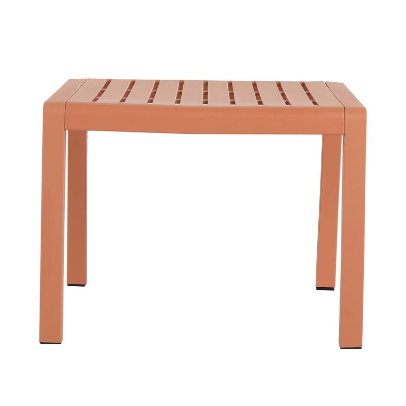 Patio Bistro Set with 2 Chairs & 1 Coffee Table, Easy Assembly, 3 pcs