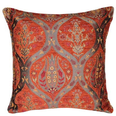 Boho Chic Peony Turkish Throw Pillow