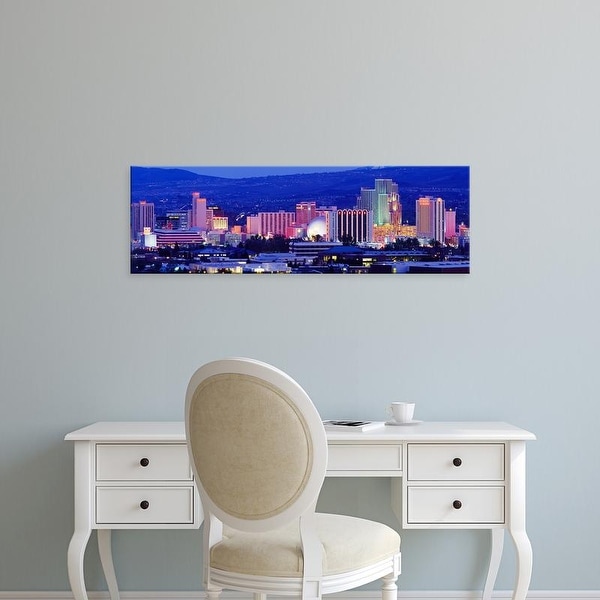 Easy Art Prints Panoramic Images's 'Reno, Nevada, USA' Premium Canvas Art