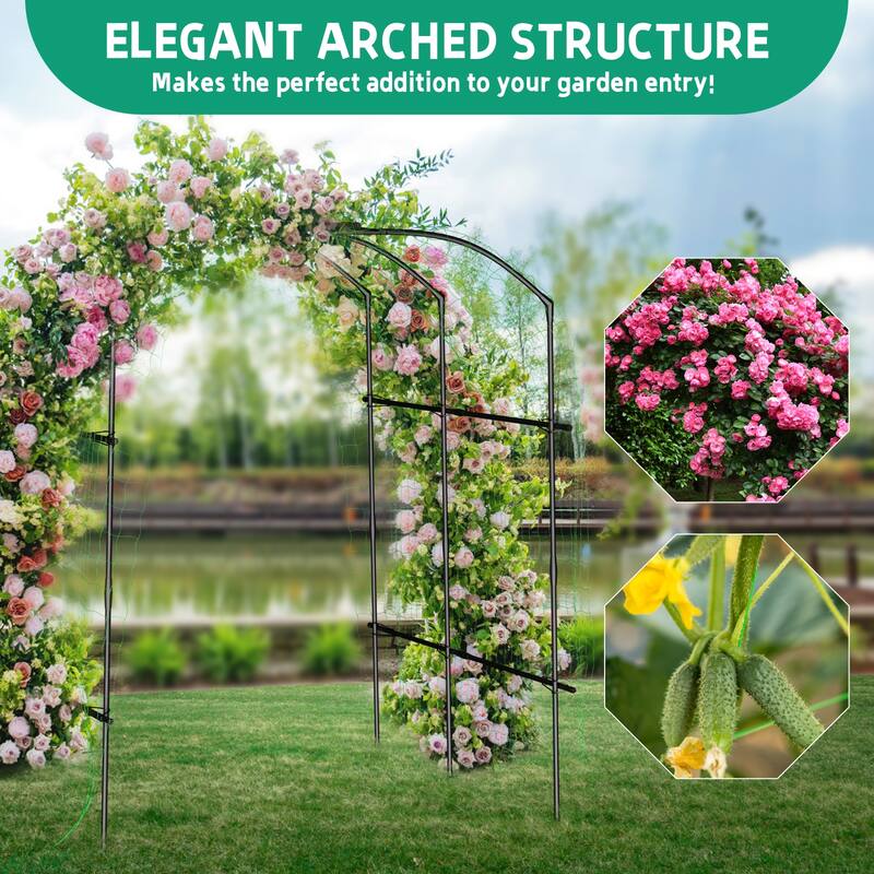 DoCred Garden Trellis for Climbing Plants, Outdoor Metal Trellis