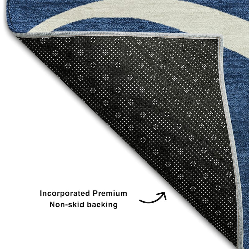 Premium Washable Super Soft Abstract Dash Mayfield Rug