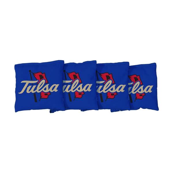 slide 2 of 3, University of Tulsa Golden Hurricane Blue Cornhole Bags All-Weather Resin Filled