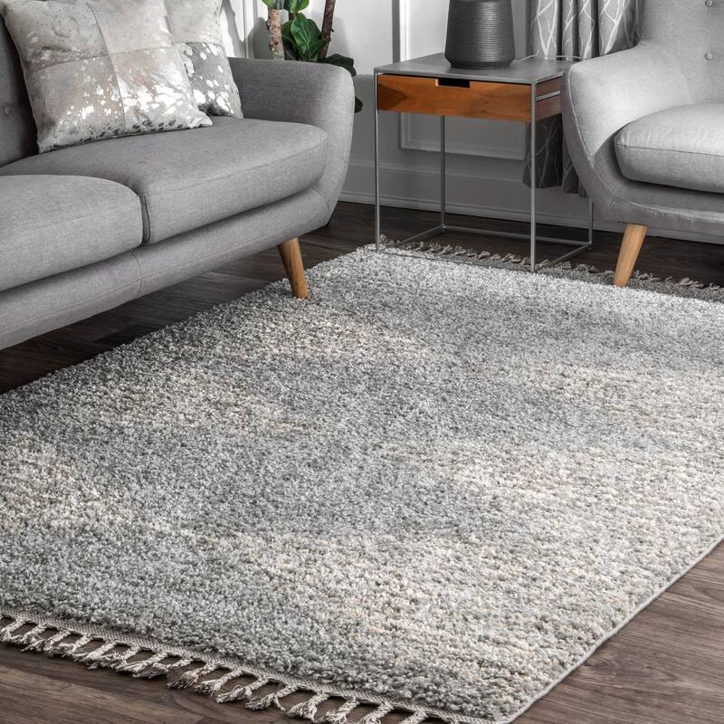 Nuloom Denton Diamond Shag Tassel Area Rug