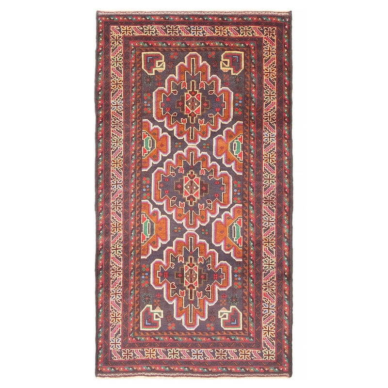 ECARPETGALLERY Hand-knotted Teimani Grey Wool Rug - 3'5 x 6'7 - 3'5 x 6'7 - Grey