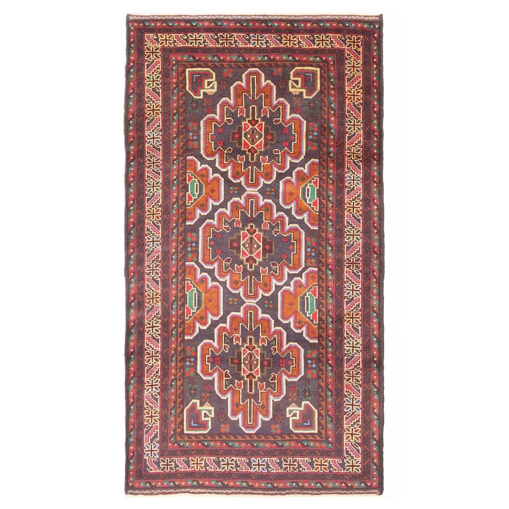 ECARPETGALLERY Hand-knotted Teimani Grey Wool Rug - 3'5 x 6'7