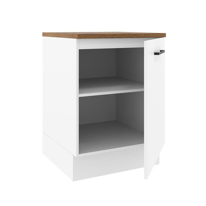 Madesa Hazel Kitchen Storage Base Cabinet 23 Inch Wide - White