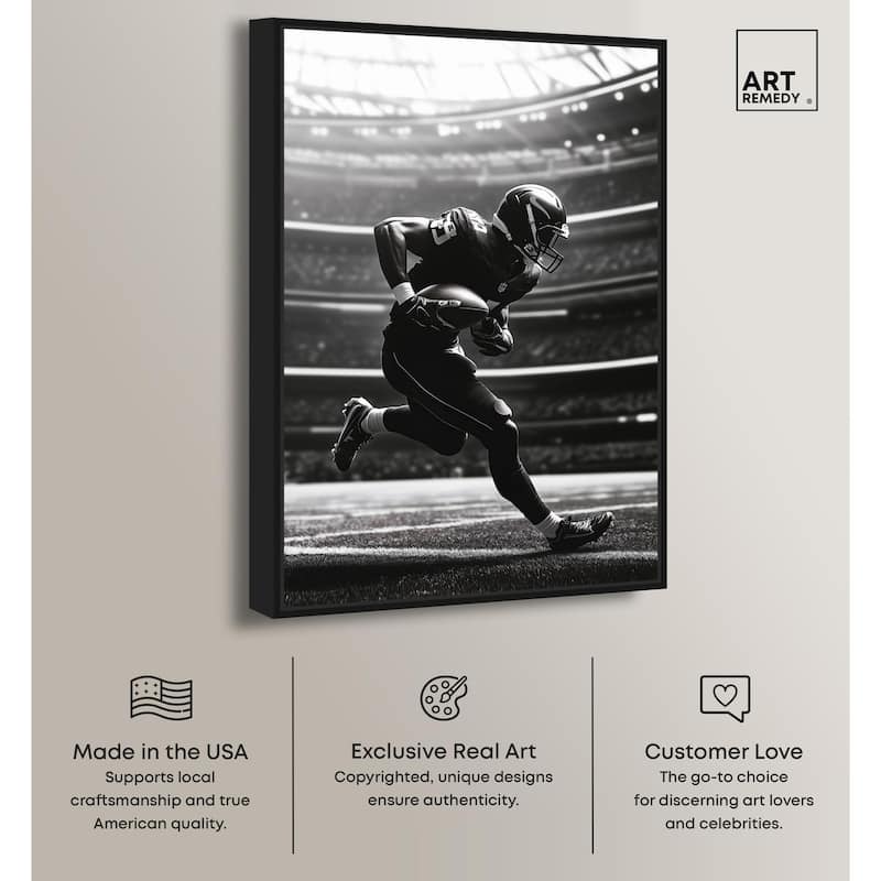 Football Stadium Canvas by Art Remedy