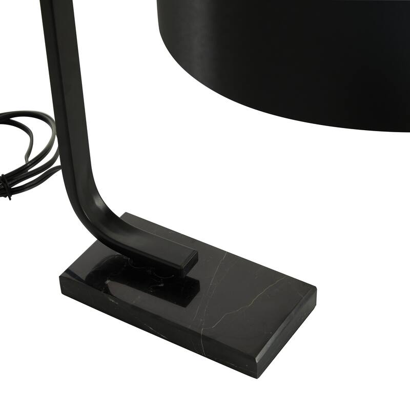 Black Metal Room Desk Lamp - 12 x 18 x 22