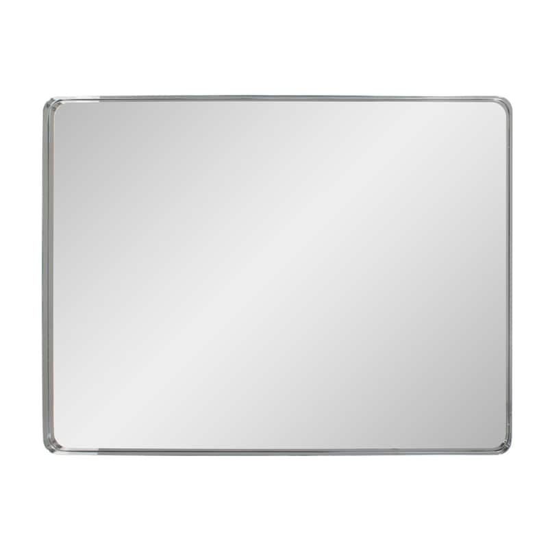 Steele Polished Silver Mirror - 40H X 30W X 2D