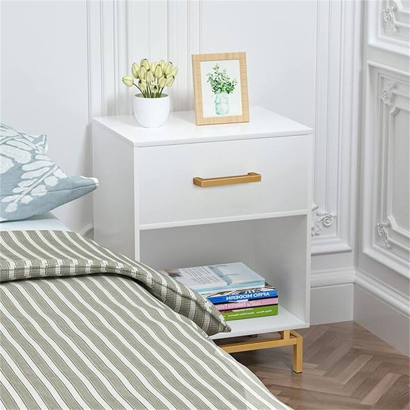 Wood Nightstand 25in H