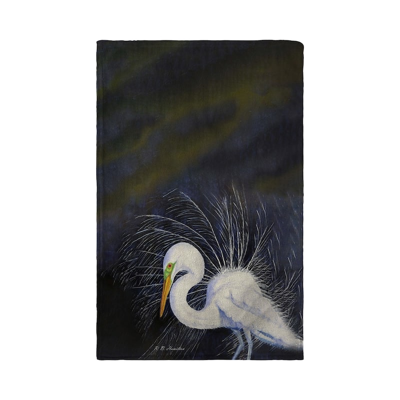 Breeding Egret Kitchen Towel - 16x25
