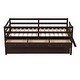 preview thumbnail 31 of 50, Elegant Low Loft Bed Twin Size with Trundle, Full Safety Fence, Climbing ladder and Storage Drawers, Solid & Sturdy, White