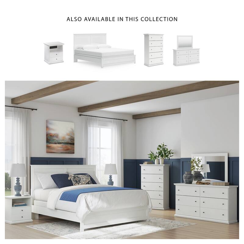 Signature Design by Ashley Bostwick Shoals White Dresser and Mirror