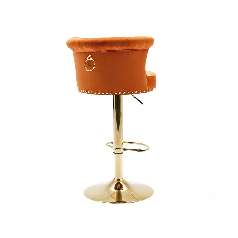 2PCS Swivel Counter Height Bar Stools
