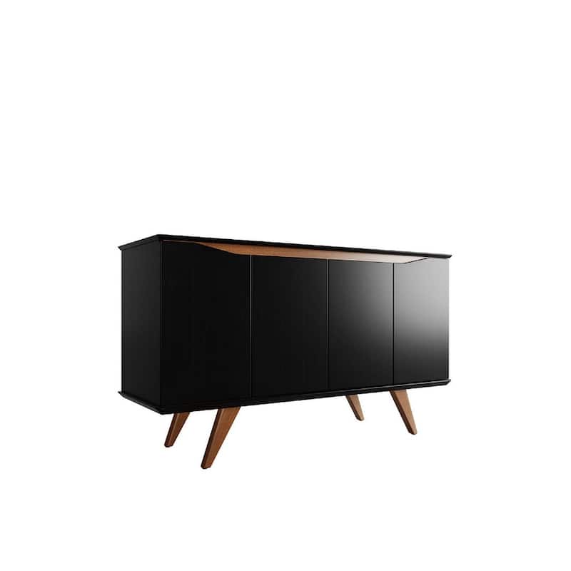 Manhattan Comfort Tudor 53.15 Sideboard with 4 Shelves