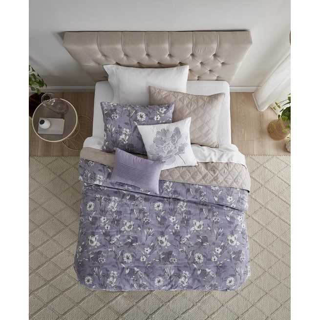 Anne Klein Halsbury Comforter Set Lavender