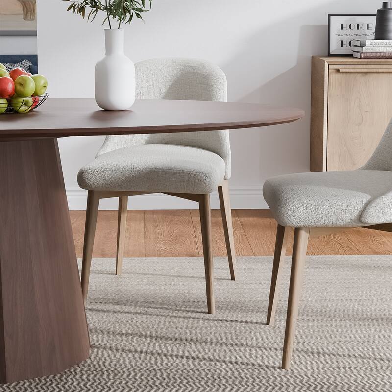 Dovelina Modern Round Wooden Dining Table