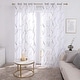 preview thumbnail 2 of 65, Deconovo Mix & Match Blackout and Bronze Print White Sheer 4 Piece Curtain Panel Set