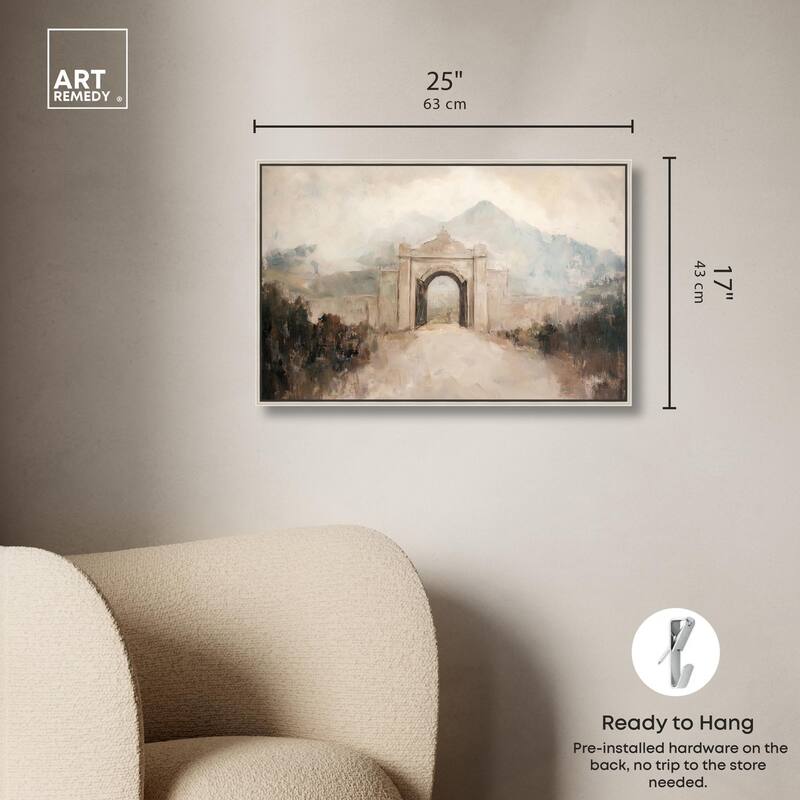Stone Arch Canvas by Art Remedy