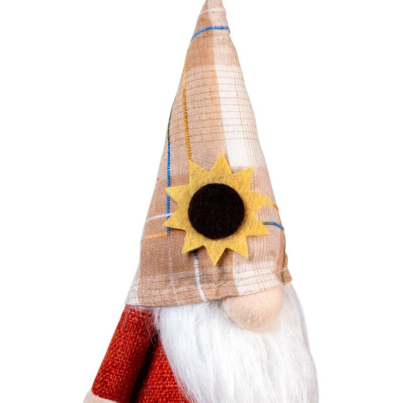 Fall Harvest Gnome with Sunflower Hat Decoration - 7.5"