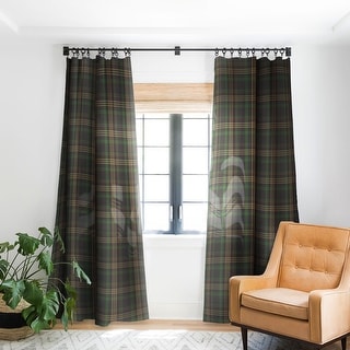 Camilla Foss Midnight Plaid Blackout Window Curtain - On Sale - Bed ...