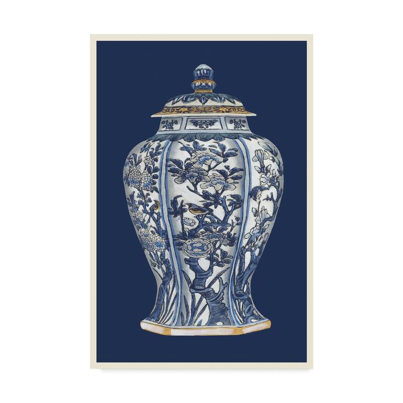 Vision Studio 'Blue And White Porcelain Vase I' Canvas Art