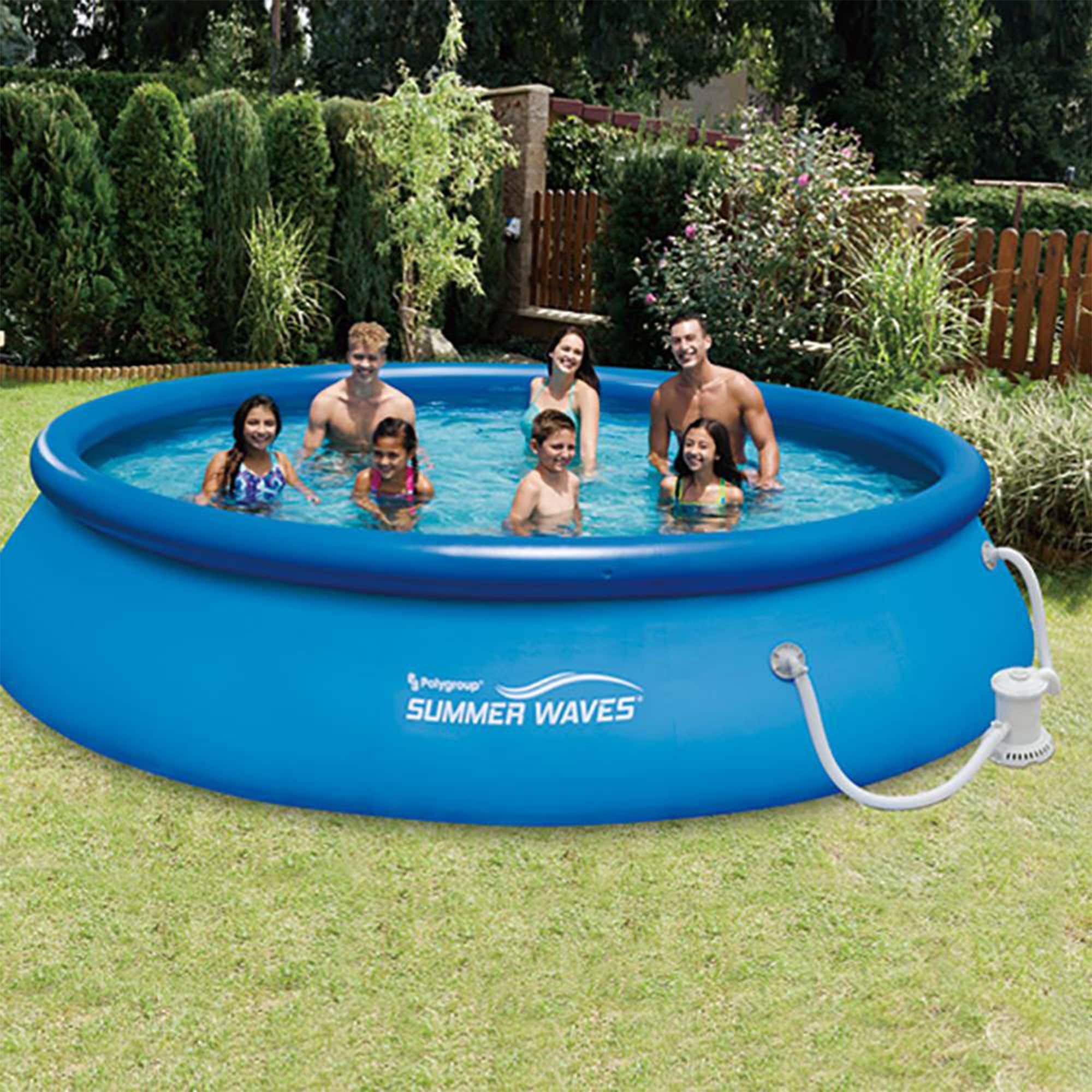 Above Ground Swimming Bestway Fast Set Pool 15ft Summer