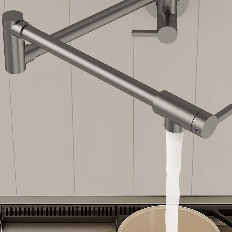 Wall Mounted Cold-Water Pot Filler,Folding Kitchen Faucet
