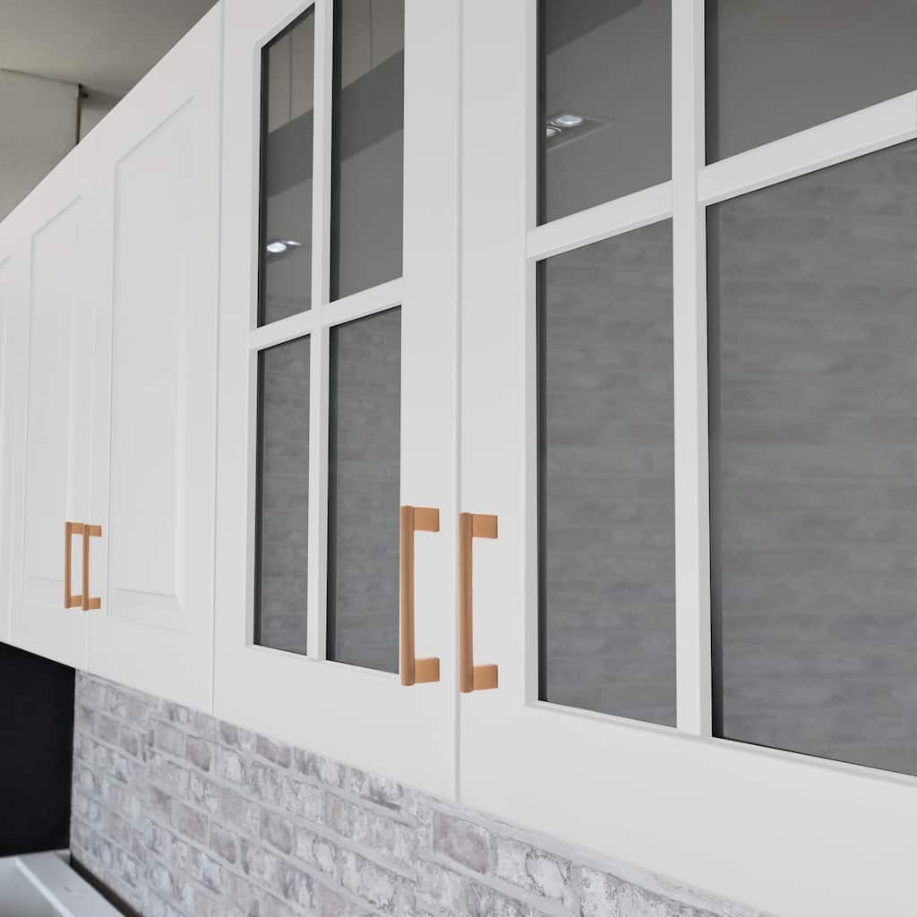 Design House 189464-SG Porter Cabinet and Drawer Pull 3.75-Inch (96mm) Center to Center Satin Gold 5-Pack