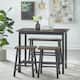 Simple Living Galena Farmhouse 4-piece Counter Height Dining Set - Brown/Black