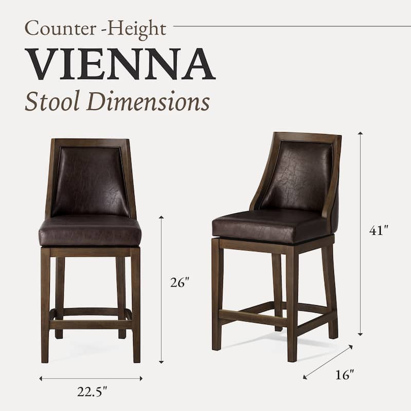Maven Lane Vienna Swivel Kitchen Stool