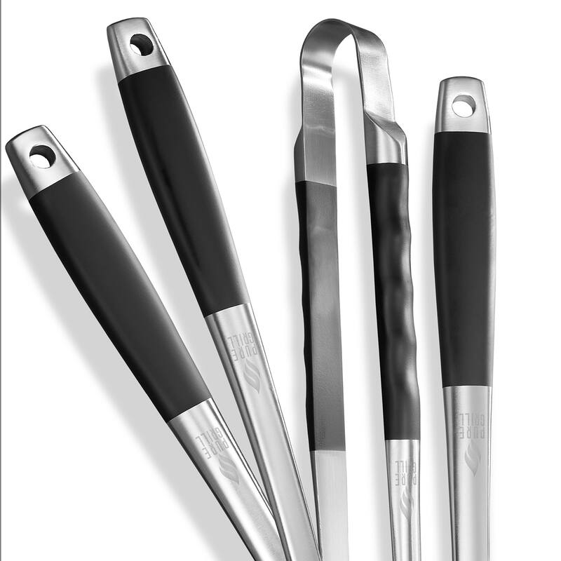 4pc BBQ Tool Utensil Set Stainless Steel
