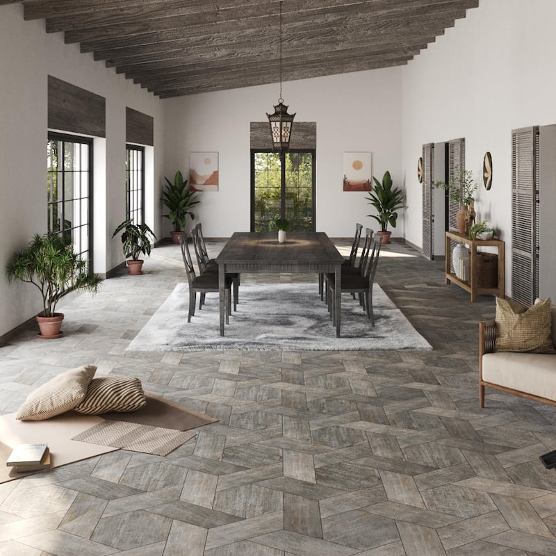 Merola Tile Retro Hex Cendra 14-1/8" x 16-1/4" Porcelain Floor and Wall Tile