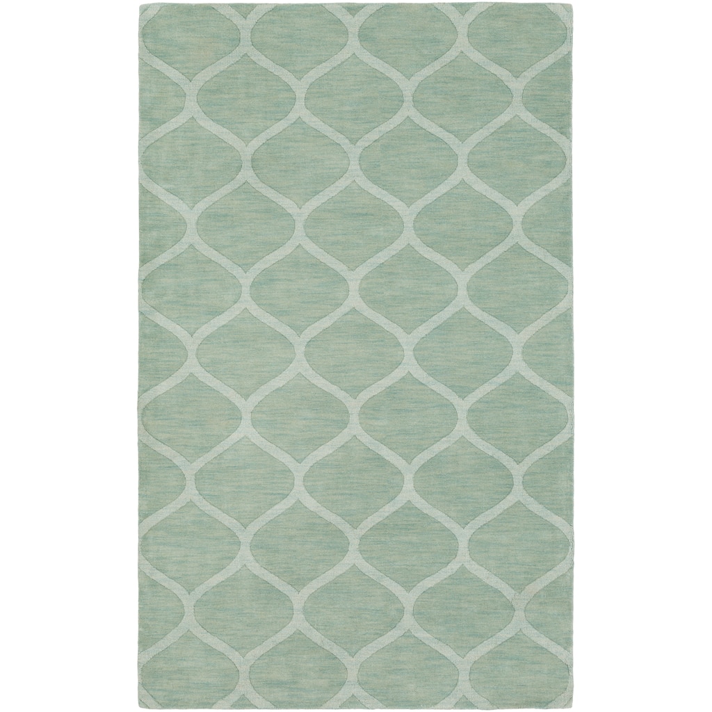 Hand Loomed Norco Casual Solid Tone-On-Tone Moroccan Trellis Wool Area Rug