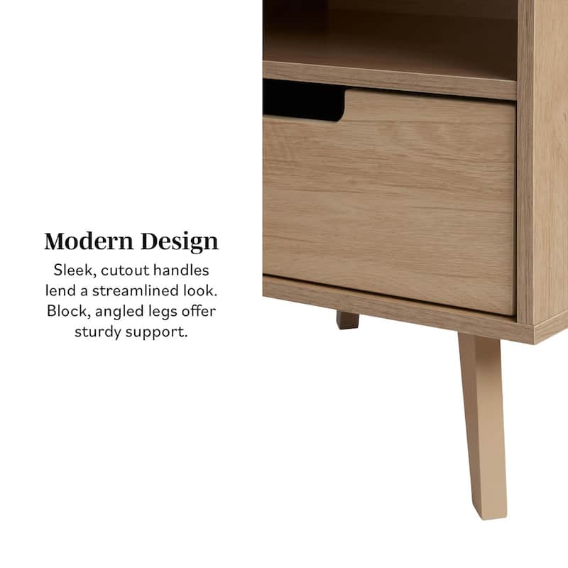 Middlebrook Designs Modern 1-Drawer Nightstand (Set of 2)