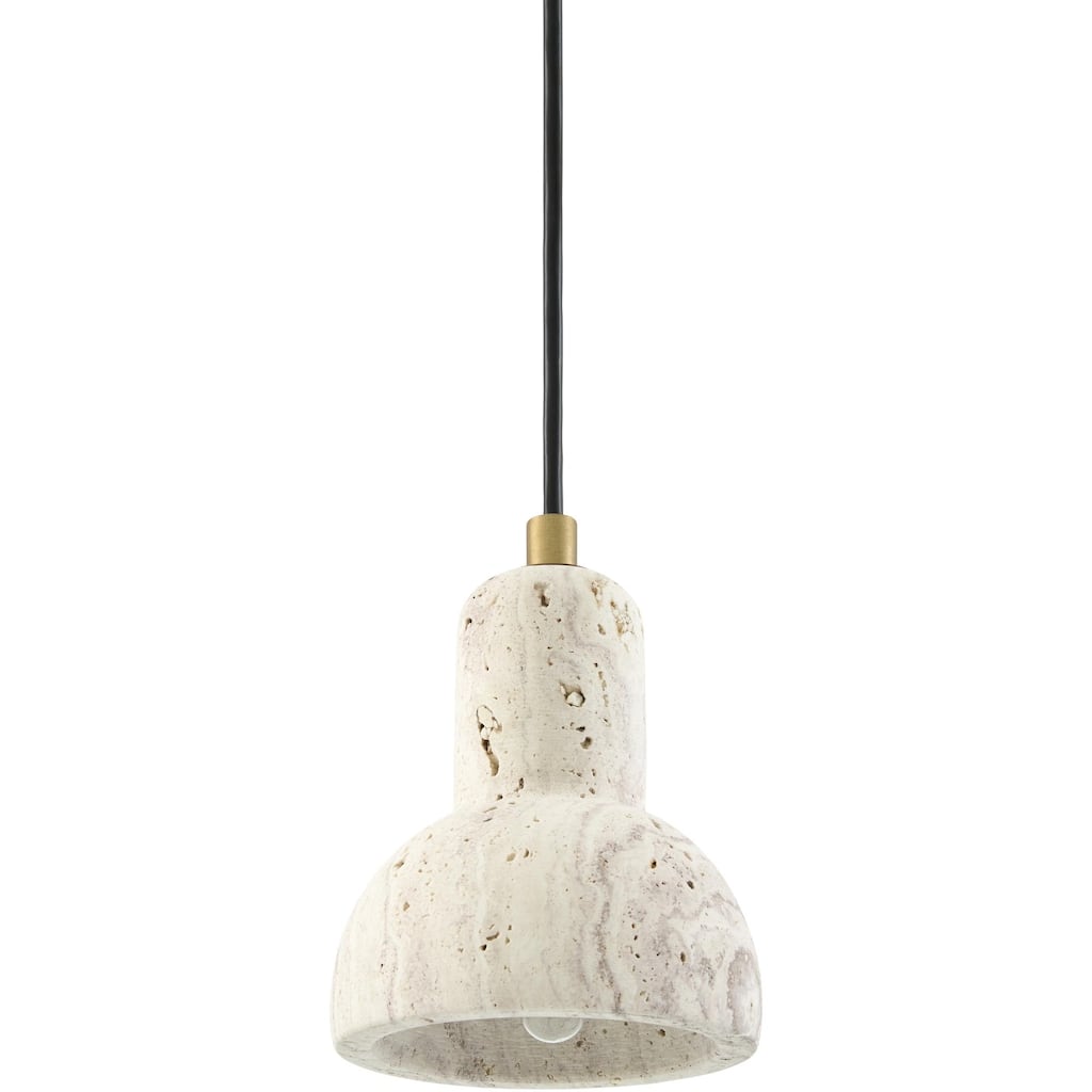 Livabliss Cavertine Rustic Pendant - 4"L x 4"W x 6"H