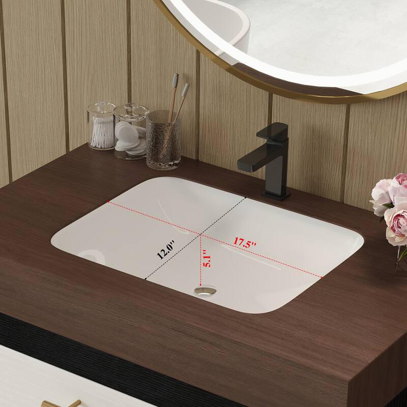 29.9" Modern Free-Standing Vanity with Ceramic Vessel Sink & Durable Sintered Stone Top