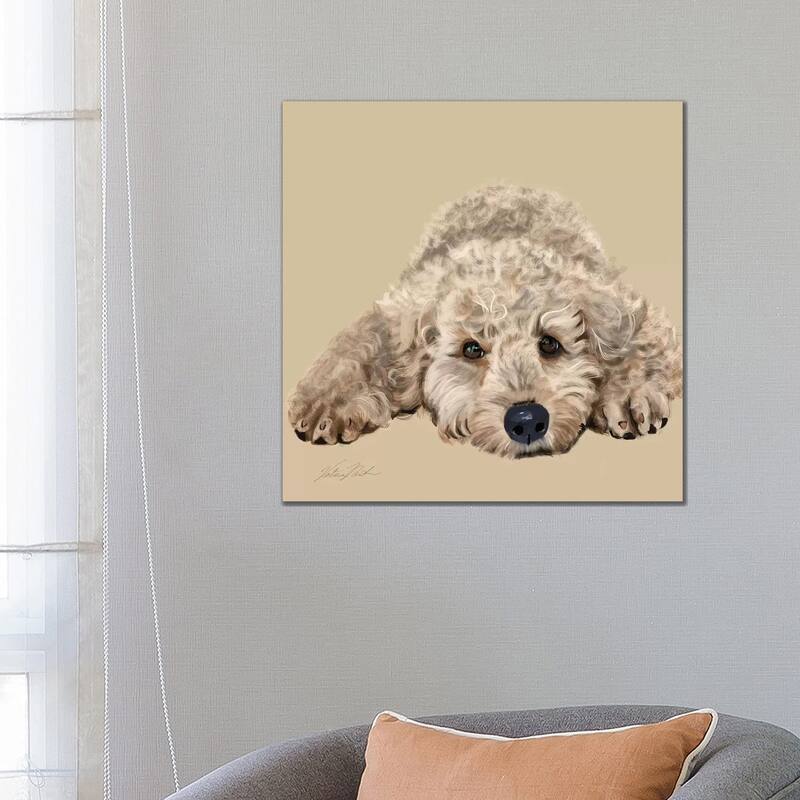 iCanvas "Labradoodle" by Vicki Newton Canvas Print - 26x26x1.5