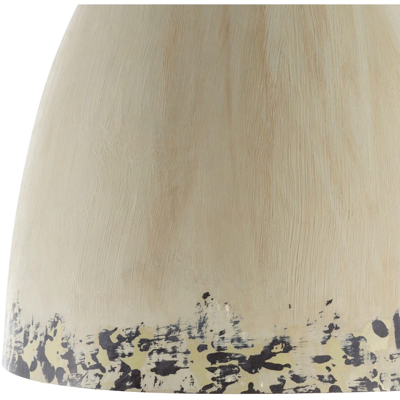 Geoff Grey Painted Metal Hanging Pendant - 11.75"H x 11.75"W x 17.25"D