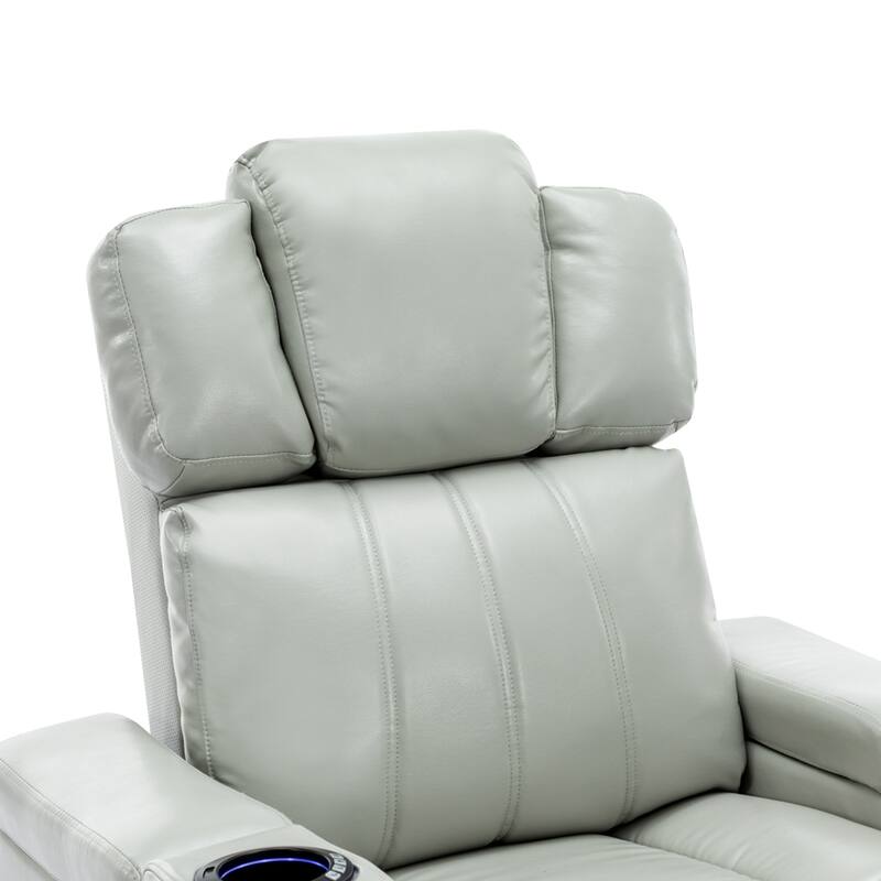 PU Leather Power Recliner Individual Seat