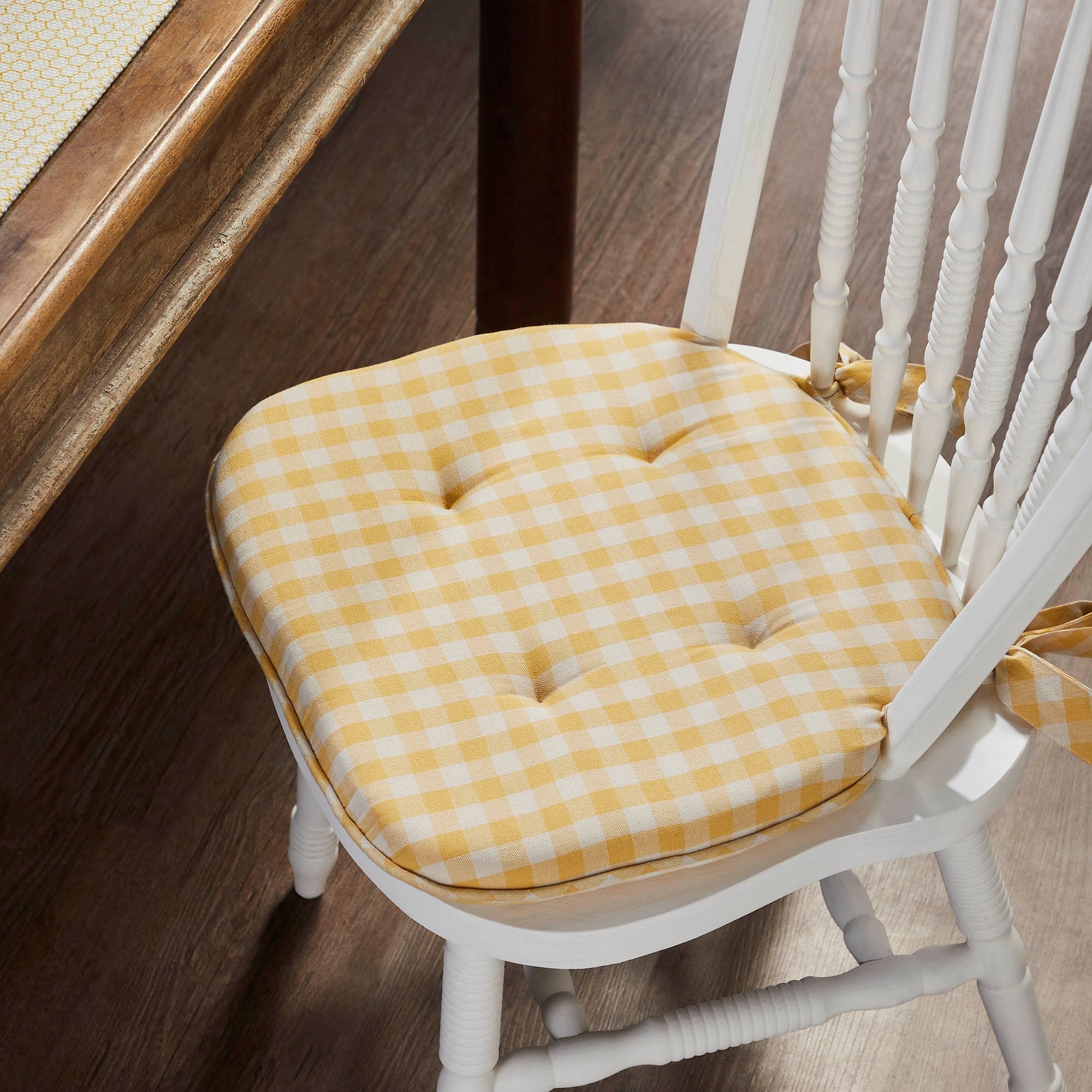 Yellow kitchen chair cushions best sale