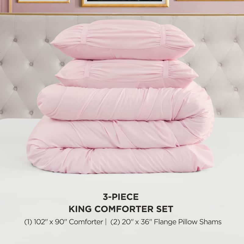 Juicy Couture Ribbon Ruched Comforter Sets