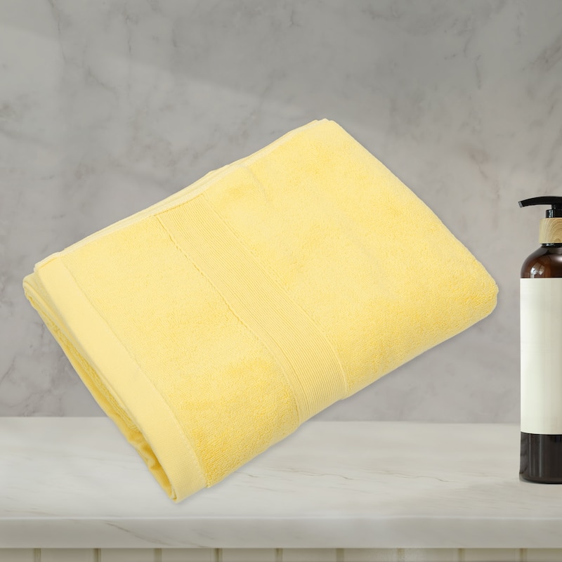 1 Pcs Cotton Bath Towel, Plain Soft Absorbent Cotton Bath Towel, 27.56" x 55.12"