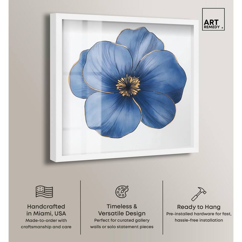 Blue Brilliance II Shadowbox by Art Remedy