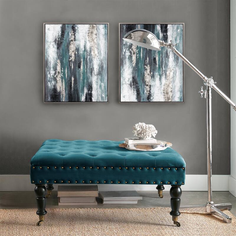 Home Soft Things Supersoft Tufted Coffee Table Ottoman - 33" x 33" x 18"