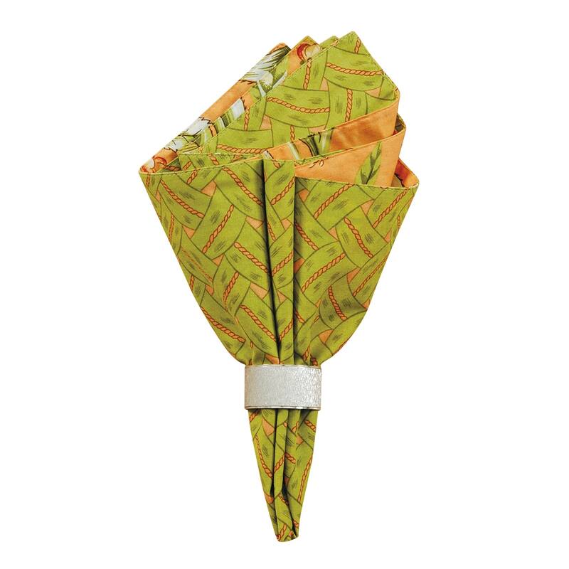 Barbados Sunset Cotton Reversible Napkin Set of 6 - Set of 6