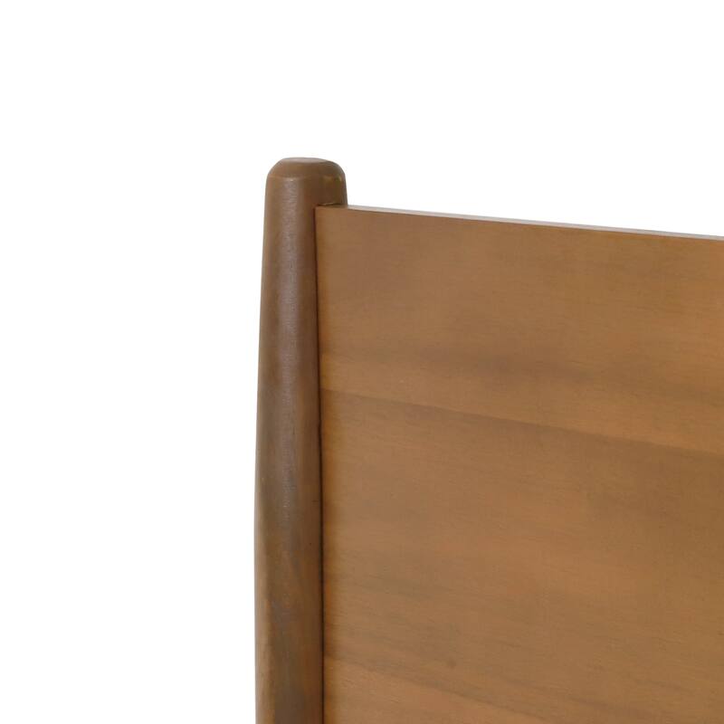 Classic Low Profile Platform Bed Wood Frame Bed Wingback Bed Slat Support Bed