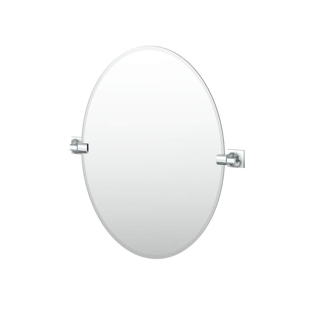 Gatco 5589 Waterline 26-1/2" x 23-1/2" Contemporary Oval Frameless