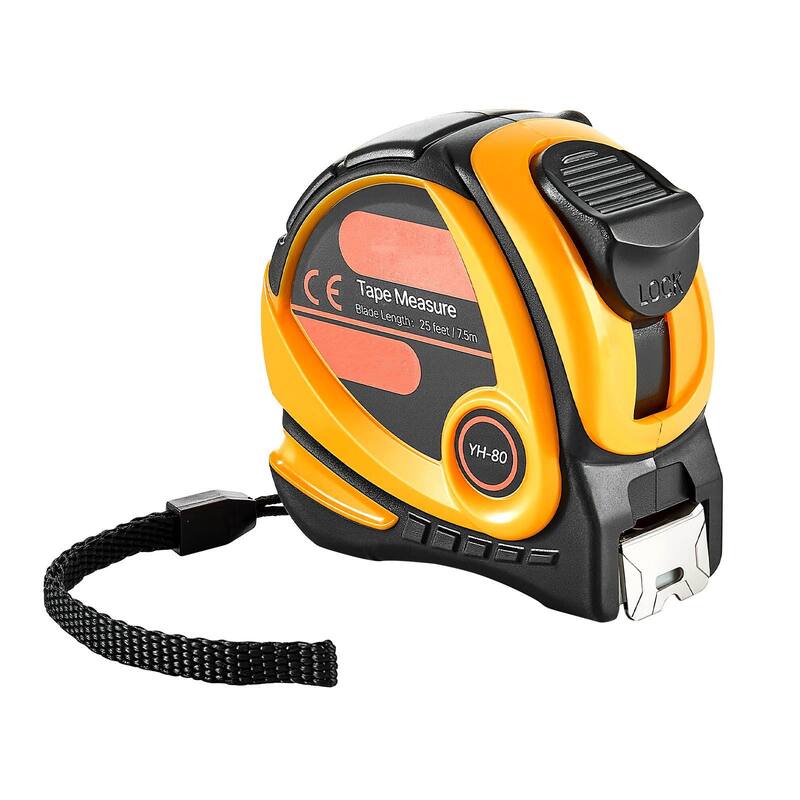 Tape Measure 25ft Retractable Imperial Metric for Outdoor Decoration